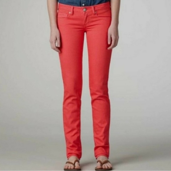 American Eagle Salmon Skinny Mid Some Stretch Classic Jeans - Picture 1 of 7